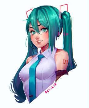 Hatsune Miku (Vocaloid Fanart)