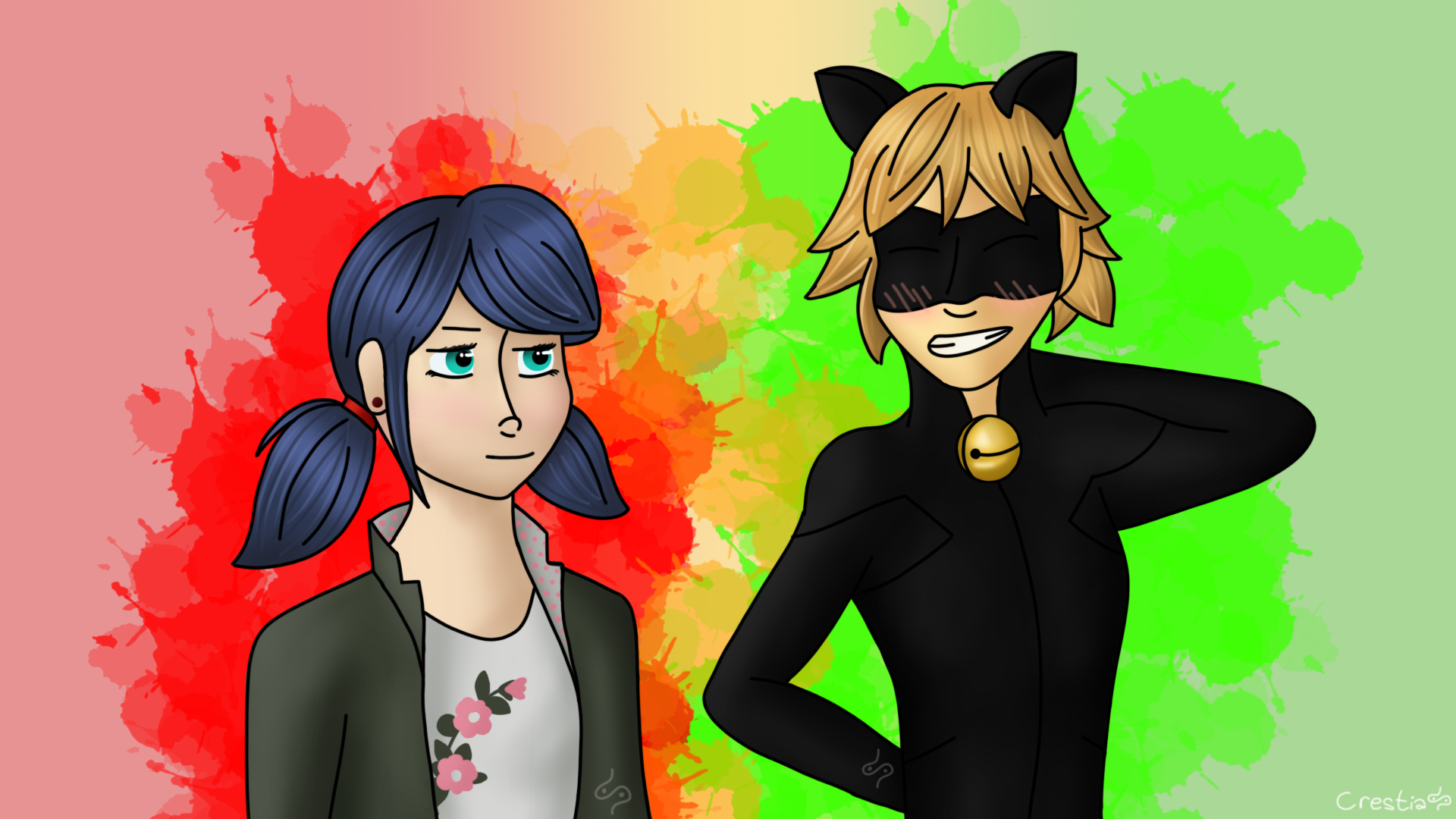 Marichat Miraculous Ladybug Fanart By Crestiaart On Deviantart Marichat Miraculous Ladybug Fanart By Crestiaart On Deviantart