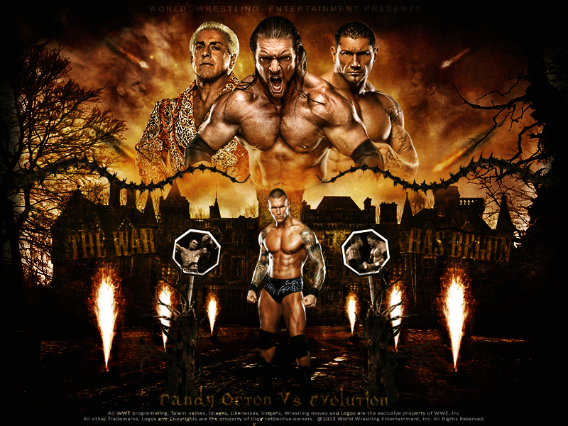 Randy Orton Vs Evolution Wallpaper by thetrans4med on DeviantArt