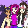 Iris, Samantha, Hilda, and Rosa