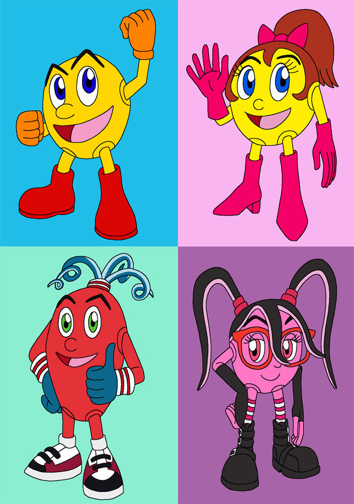 Pac-Man Characters by sammychan816 on DeviantArt