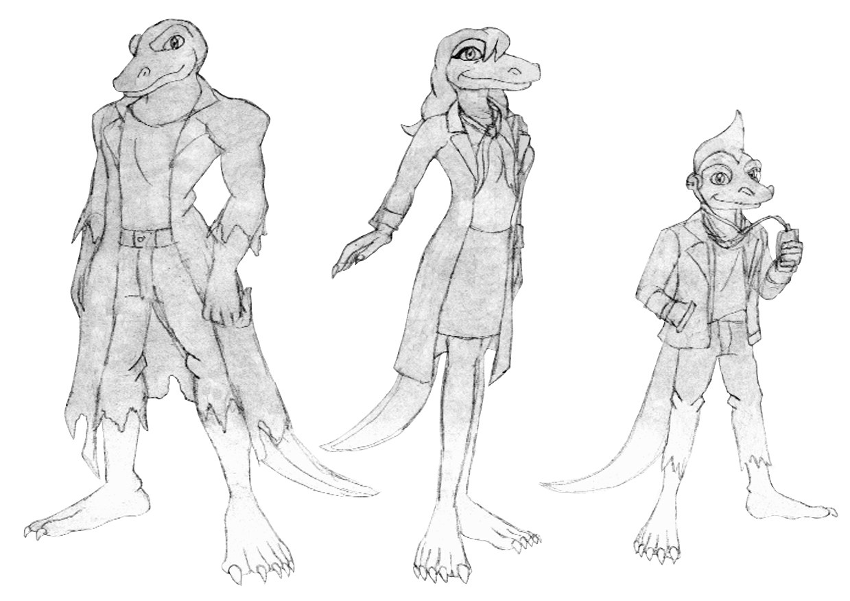 Lizard Form The Connors Family-Lizard Forms by sammychan816 on DeviantArt