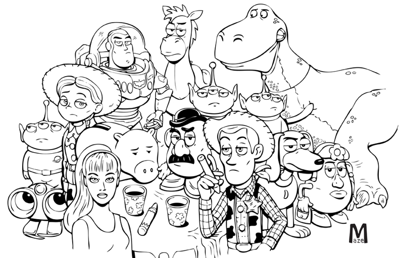 Toy Story Line Version By B Maze On Deviantart Toy Story Line Version By B Maze On Deviantart