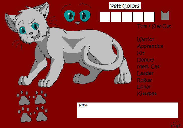 Warrior Cats Ref Template by Felyre95 on DeviantArt