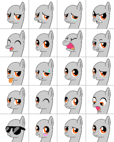 Pony Emotions Icon Base by Kiwi-Berry-Bliss