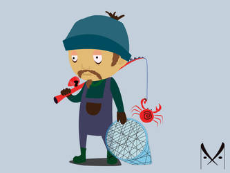 Fisherman Vector