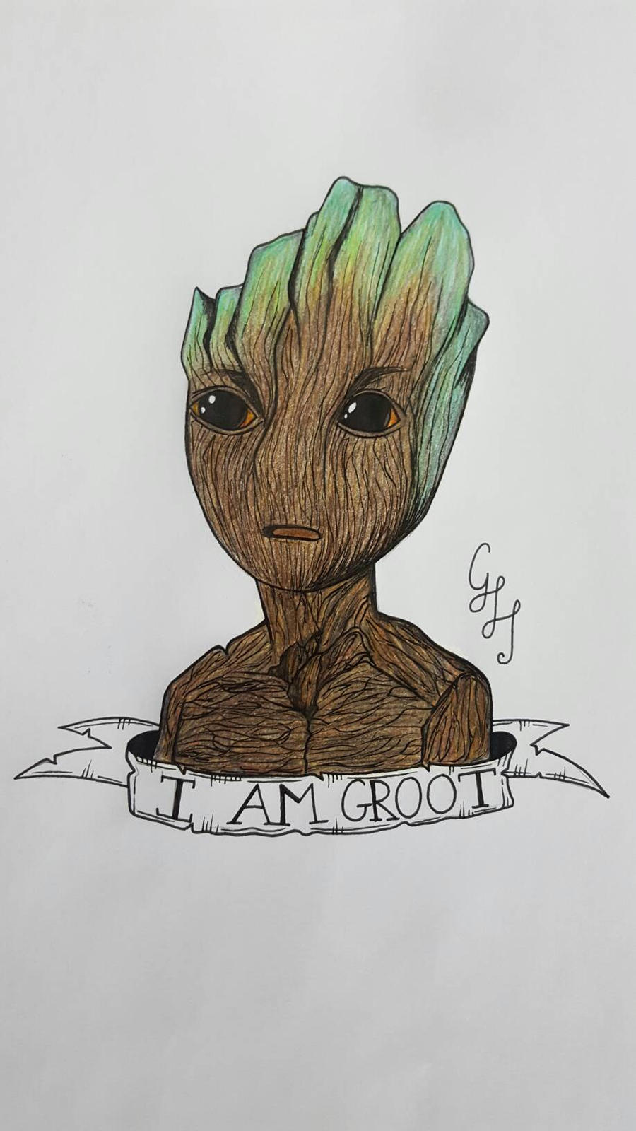 Baby Groot drawing by GemmaHarding on DeviantArt