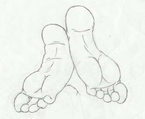 Feet pencil art #4