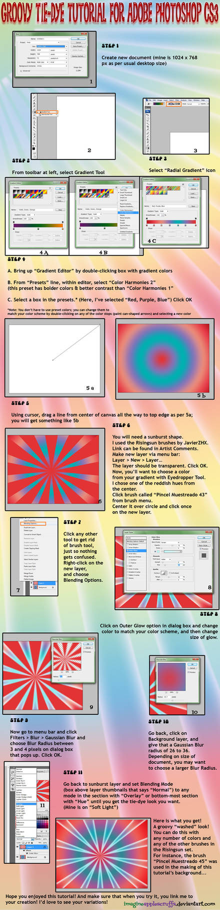 Photoshop Tie-Dye Tutorial by Sagittarianism