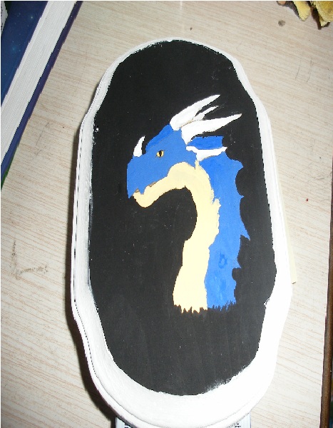 Blue Dragon wood paint