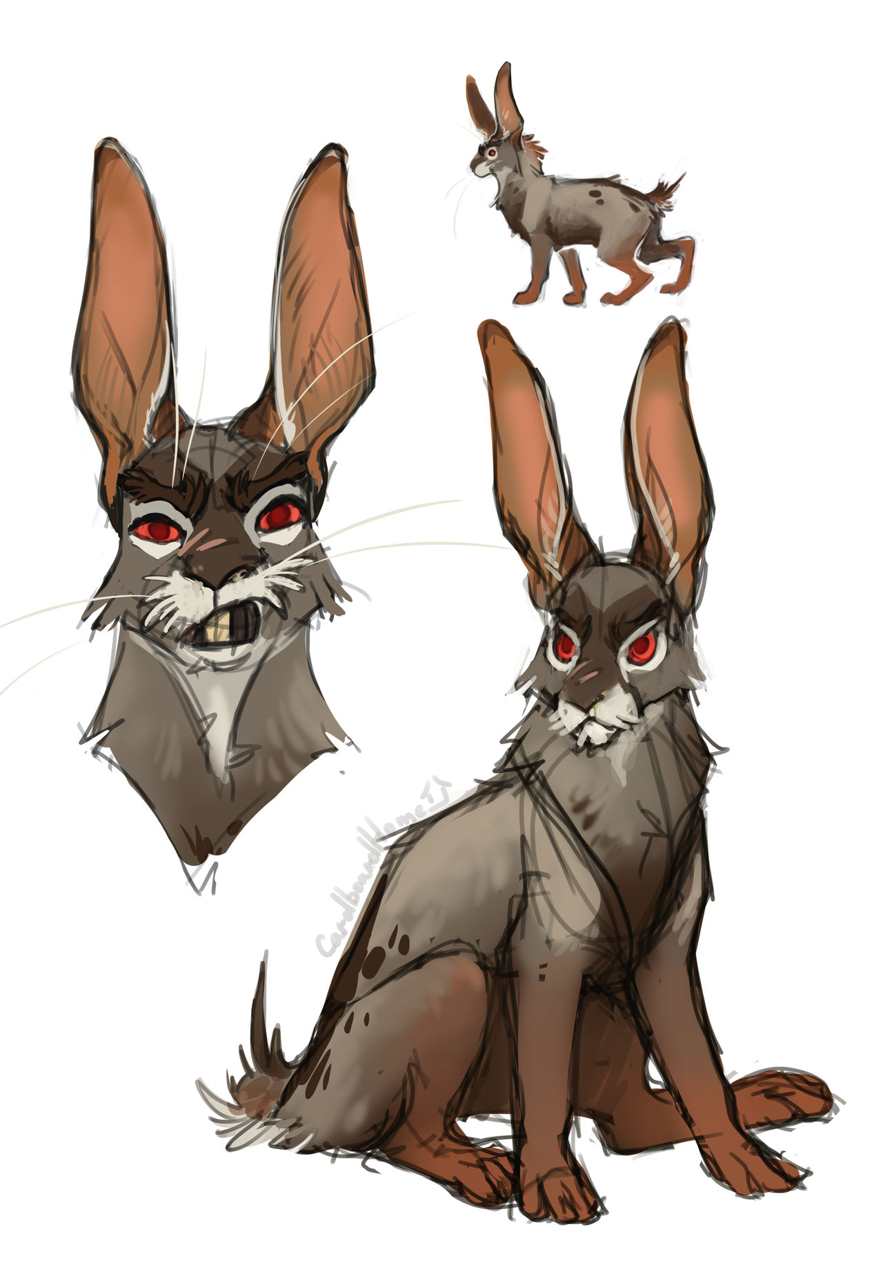 Rabbit, i guess? by CardboardHome on DeviantArt
