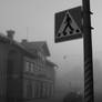 Road Sign, Morning Mist and a Bit of Kopparberg