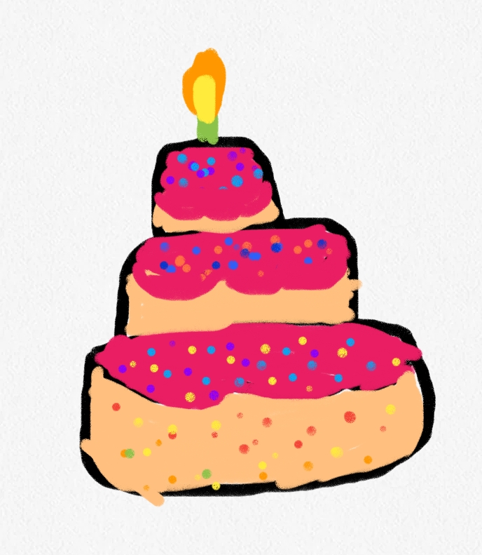 Pink Cake Deviantart Cake for deviantart birthday by cuteunicornkittyalt on DeviantArt