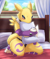 Bratty Renamon Pouting