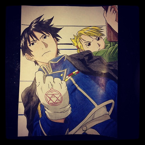 Roy Mustang and Lt. Hawkeye