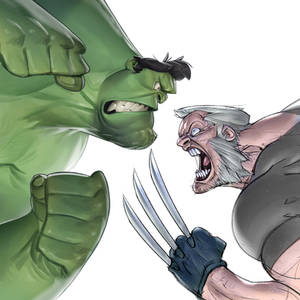 Hulk vs Old Logan