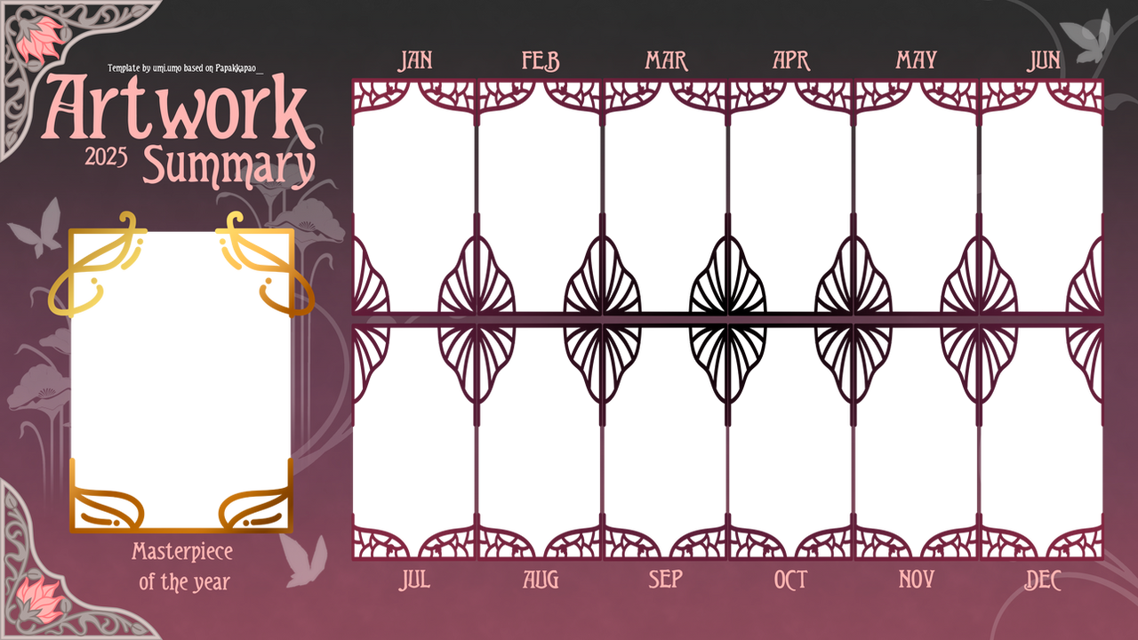 Art Nouveau 2025 Art Summary Template by Umi92 on DeviantArt