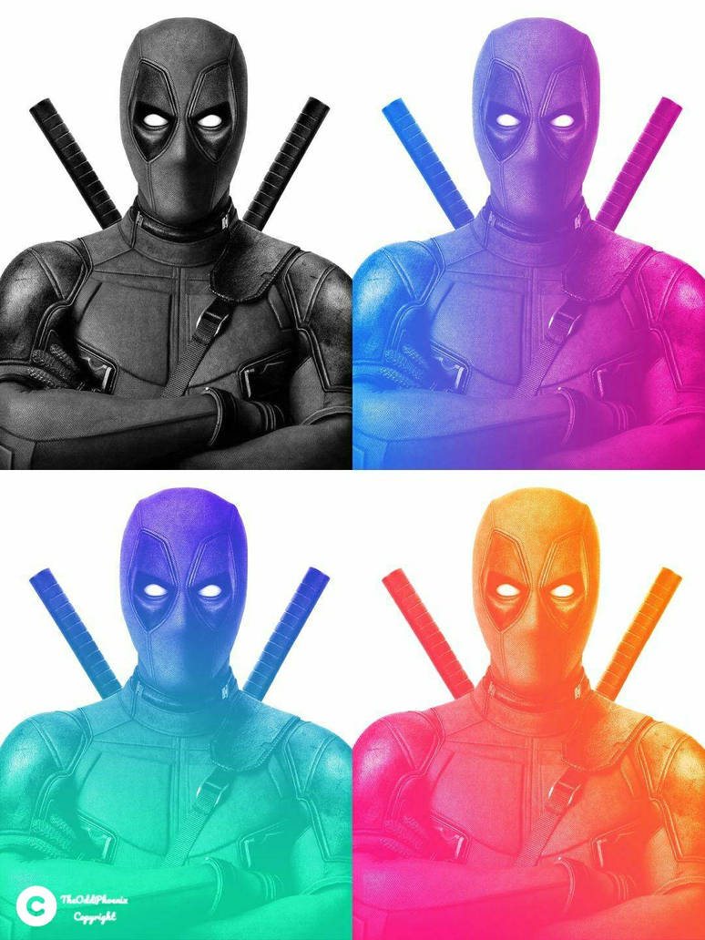 Deadpool Invert Color Deadpool faded colors by theoddphoenix on DeviantArt