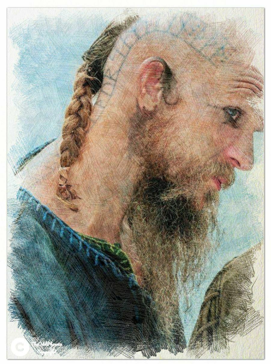 Floki color pencil digital sketch by theoddphoenix on DeviantArt