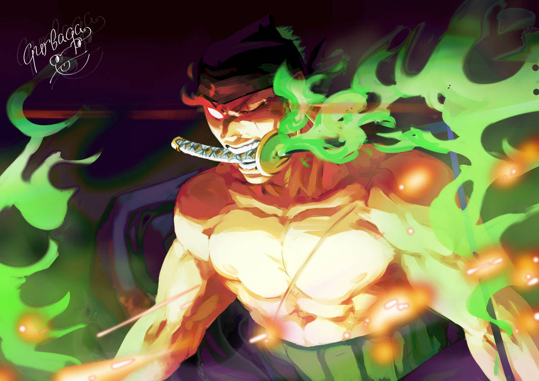 ONE PIECE Zoro King Of Hell Fanart By Baqameansfrog On DeviantArt one-piece-zoro-king-of-hell-fanart-by-baqameansfrog-on-deviantart