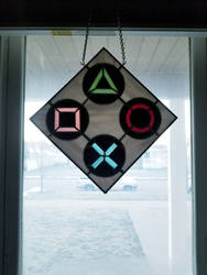 Playstation stained glass