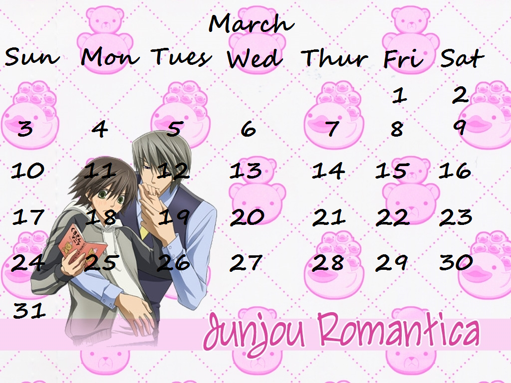 Junjou 2013 Calender March