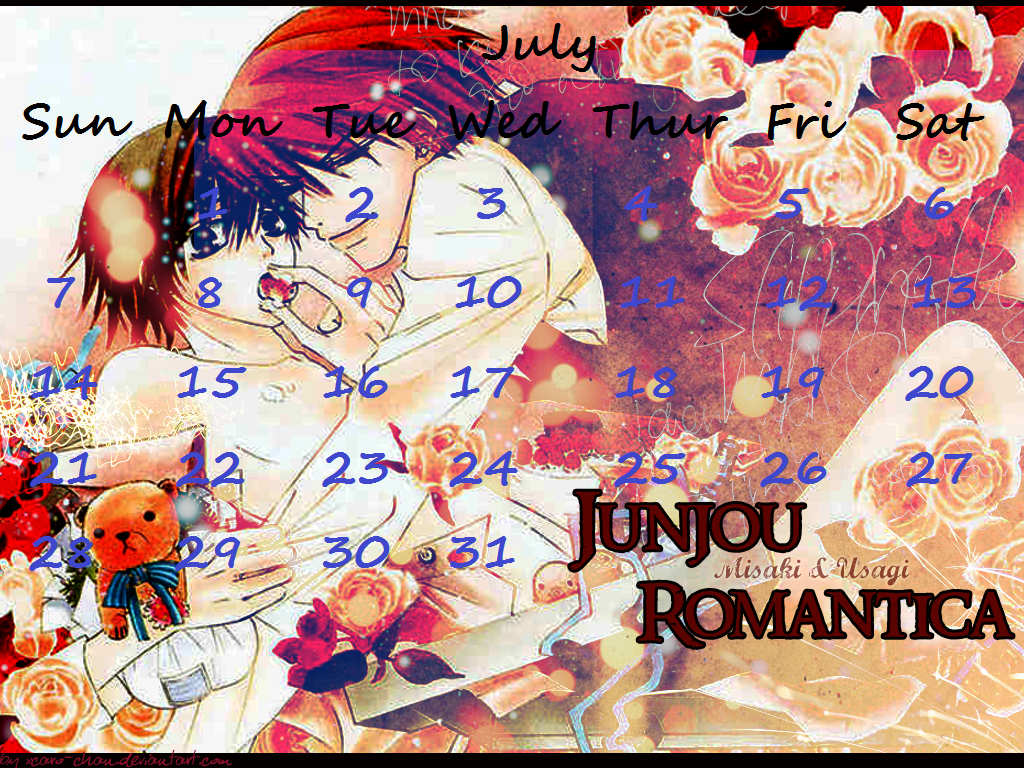 Junjou 2013 Calender July