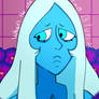 Sad blue gal