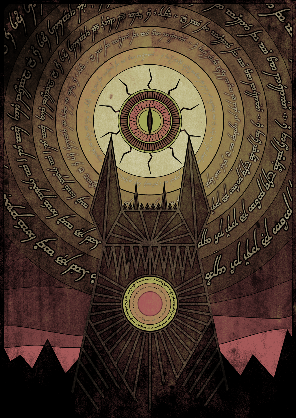 Eye of Sauron pendant by ALINAFMdotRO on DeviantArt