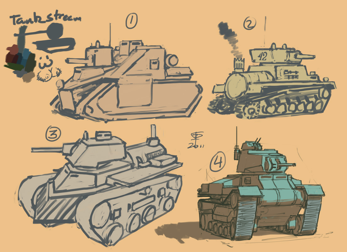 Tank stream sketches