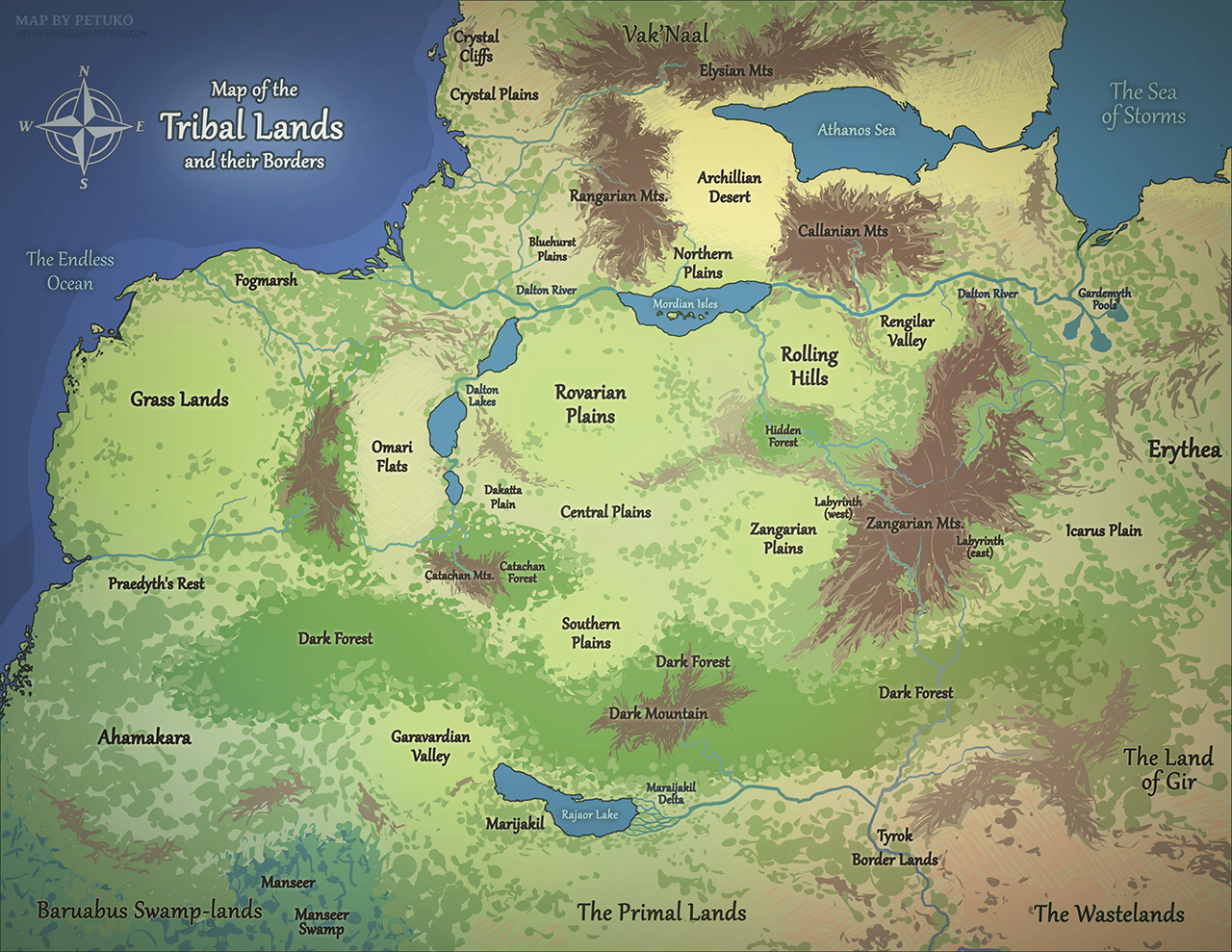 Map Commission - Tribal Lands (Physical)