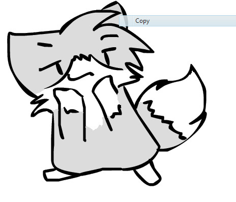 Snowfoot sees the word 'copy'