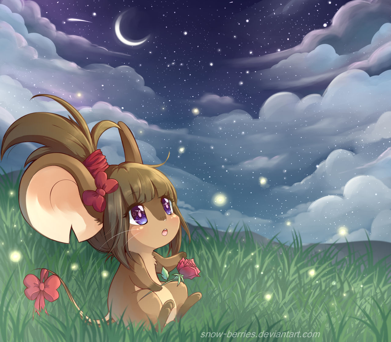 Stargazing .:commission:. by Snow-Berries