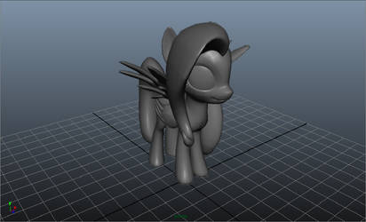 Fluttershy 3D Maya Model