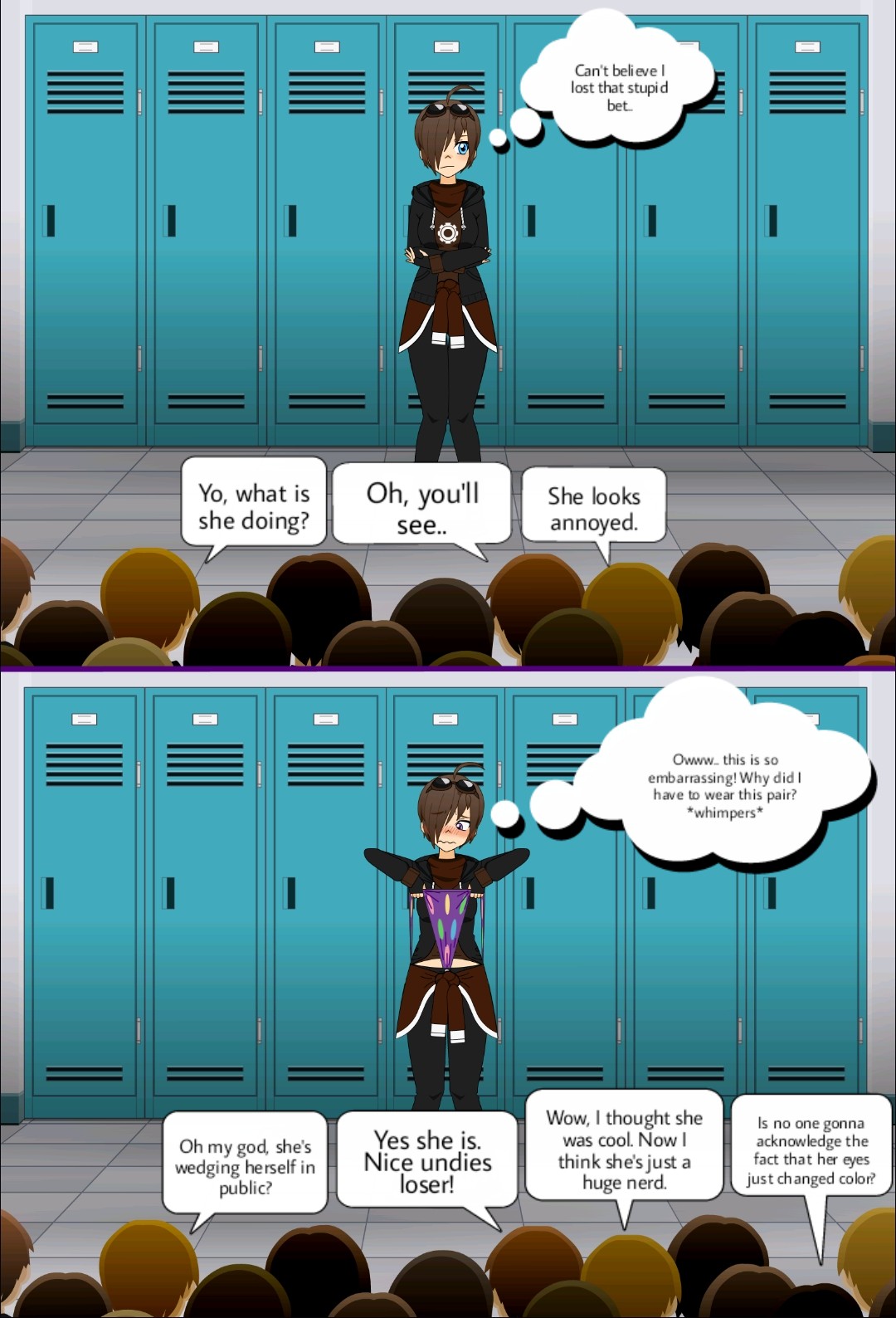 Allison's Frontal Wedgie Punishment by redlikegreenday on DeviantArt