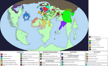 Warhammer World Map by Zanzibar with nations