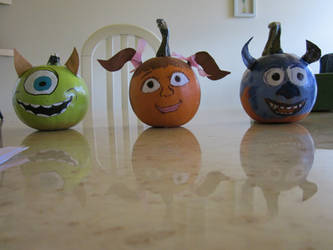 Monsters Inc pumpkins