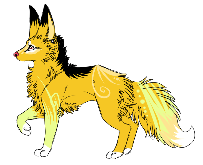 Yellow Fox Design: SOLD by disasterpuppet on DeviantArt