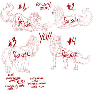 Fullbody YCHs: FOR SALE: OPEN