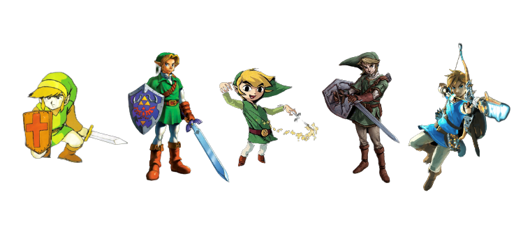 The Evolution Of Link by ShrekAlmighty4 on DeviantArt