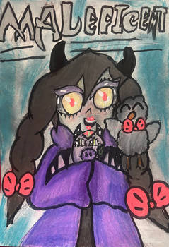 Disney villains as kids 4-Maleficent!