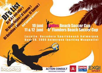 Beach soccer flyer