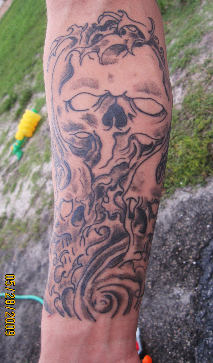 Skulls on Arm