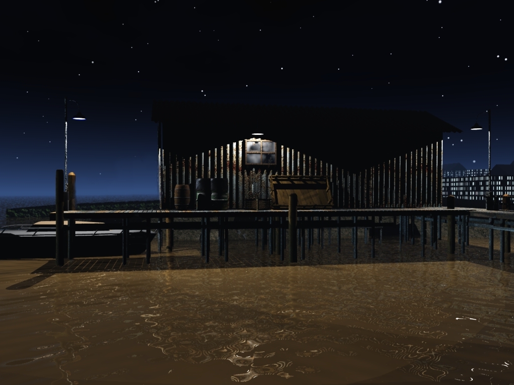 Nighttime Wharf