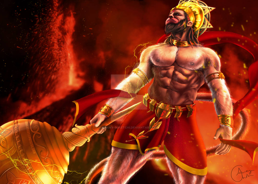 Hanuman by Anany-suketchi on DeviantArt