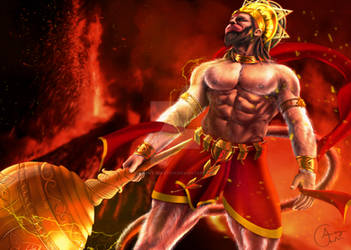 Hanuman on The-Veda - DeviantArt