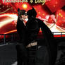 Catwoman and Batman The Kiss