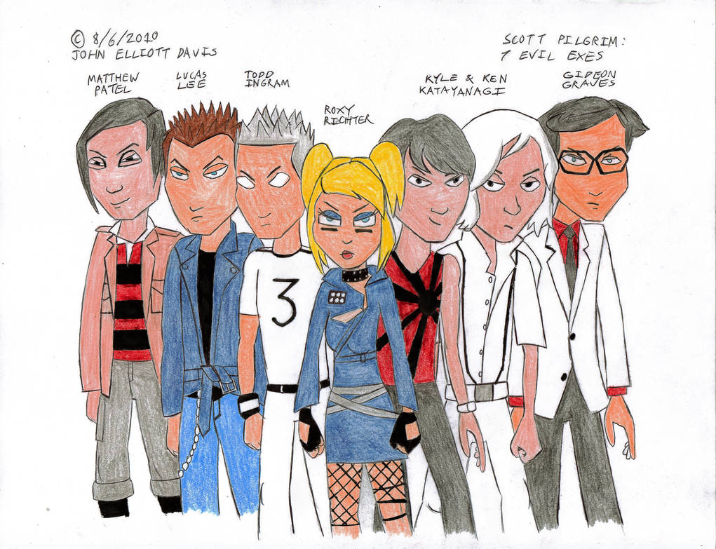 7 Evil Exes - Colored by LittleGreenGamer on DeviantArt