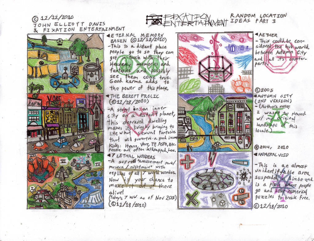 Random Location Ideas Part 3 by LittleGreenGamer on DeviantArt