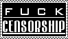 Stamp: FUCK CENSORSHIP by LittleGreenGamer